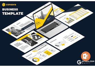 50页企业介绍商业计划业务合作年总结汇报多用途国外PPT模板 - 顶尖PPT