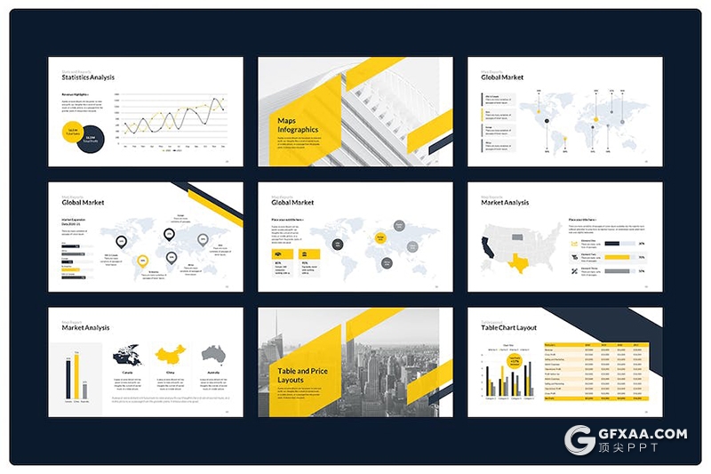 50页企业介绍商业计划业务合作年总结汇报多用途国外PPT模板 - 顶尖PPT