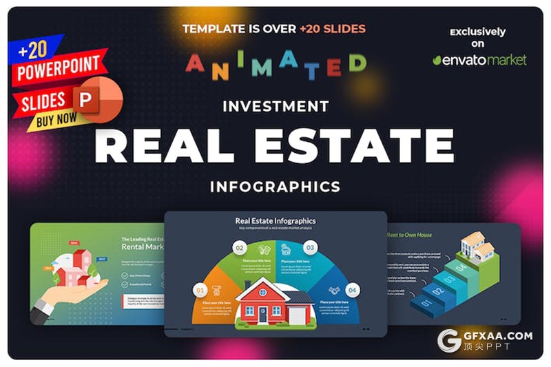 22页房地产信息图表PPT模板 - 顶尖PPT