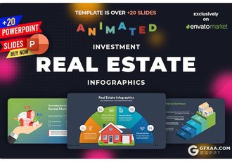 22页房地产信息图表PPT模板 - 顶尖PPT