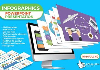 134页商务数据分析信息图表PPT模板 - 顶尖PPT