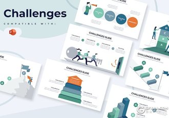 20页商业挑战信息图表PPT模板 - 顶尖PPT