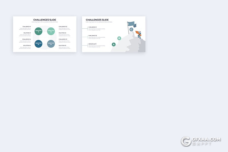 20页商业挑战信息图表PPT模板 - 顶尖PPT
