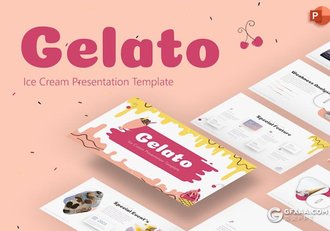 26页冰淇淋种类介绍宣传展示国外PPT模板 - 顶尖PPT