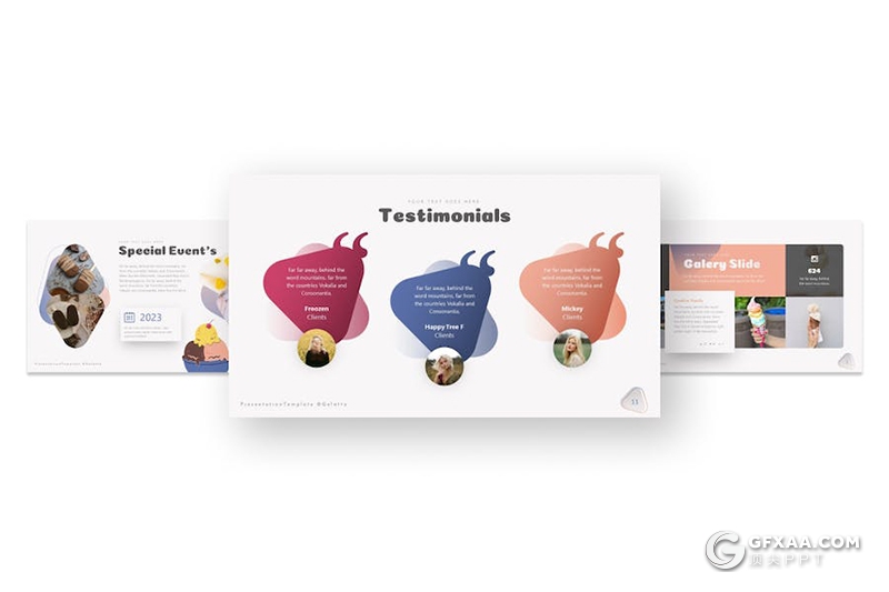 26页冰淇淋种类介绍宣传展示国外PPT模板 - 顶尖PPT