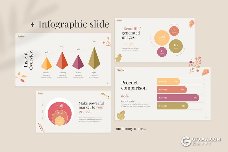 50页服装产品摄影展示宣传秋季美学国外PPT模板 - 顶尖PPT