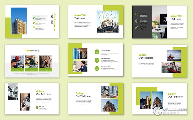 工地建筑施工主旨国外keynote模板 - 顶尖PPT