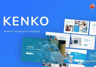 35页医学医疗研究专家团队手术案例展示国外PPT模板 - 顶尖PPT