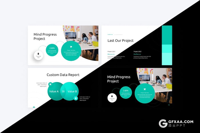 35页创意业务合作商业计划年汇报总结通用国外PPT模板 - 顶尖PPT