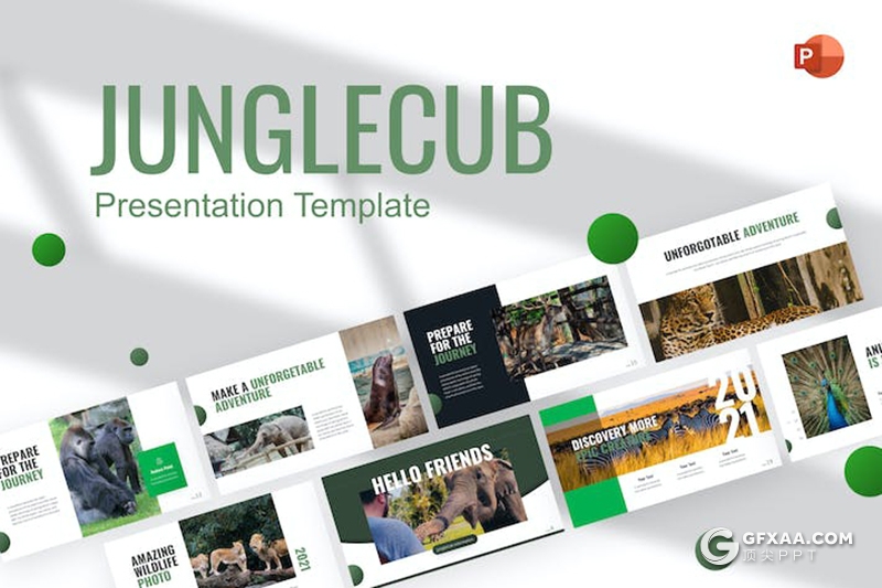 80页动物园宣传介绍动物摄影展示通用PPT模板 - 顶尖PPT