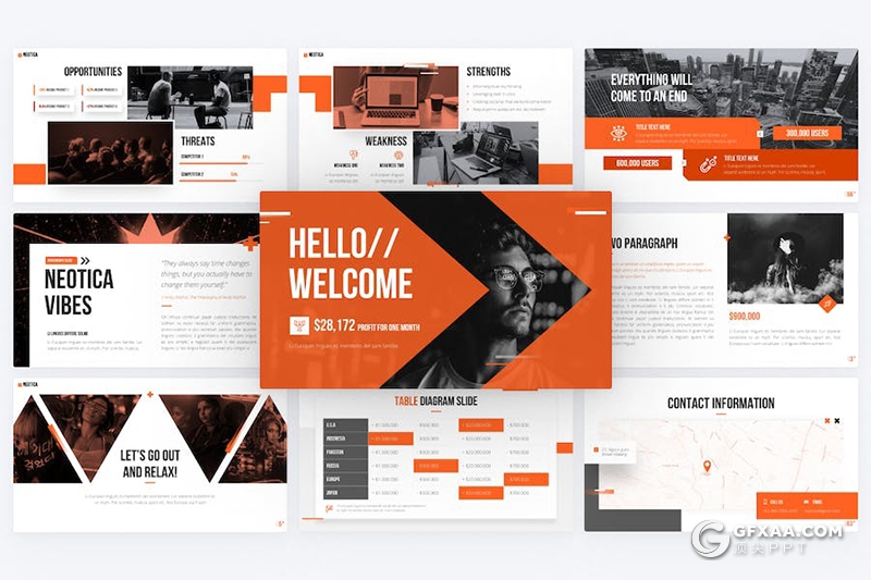 65页现代化商业计划企业项目合作多用途国外PPT模板 - 顶尖PPT