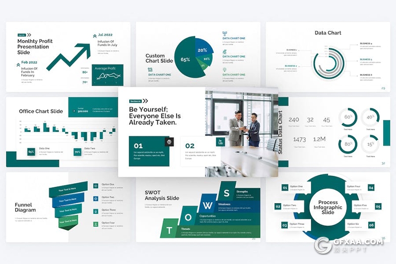 49页企业合作商业计划商务通用国外PPT模板 - 顶尖PPT