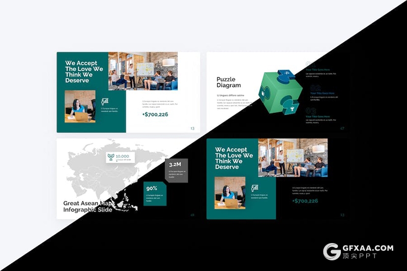 49页企业合作商业计划商务通用国外PPT模板 - 顶尖PPT