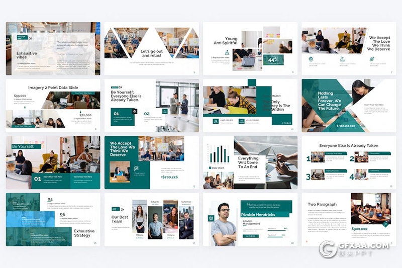 49页企业合作商业计划商务通用国外PPT模板 - 顶尖PPT