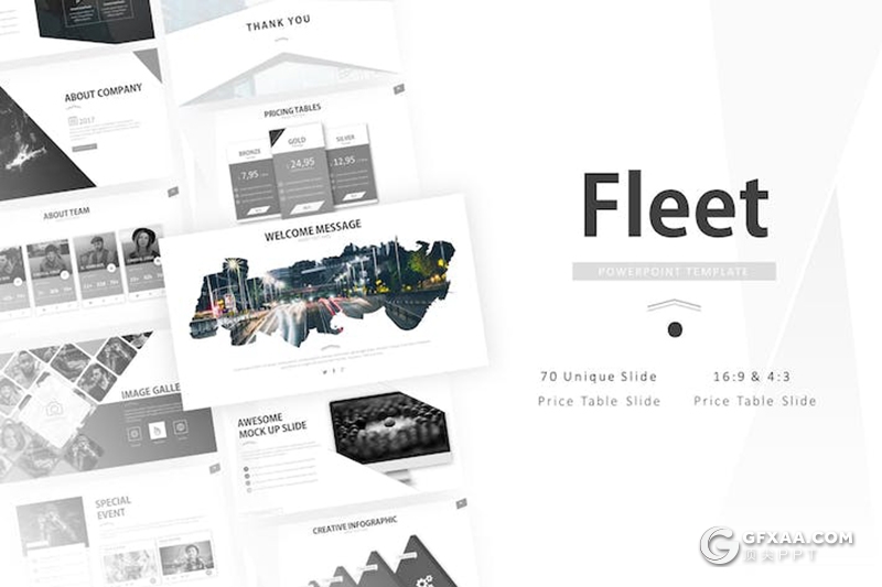 72页创意业务合作商业计划项目汇报通用国外PPT模板10种配色 - 顶尖PPT