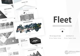 72页创意业务合作商业计划项目汇报通用国外PPT模板10种配色 - 顶尖PPT