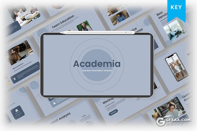 大气精美学术探讨教育主题研究分析国外keynote模板 - 顶尖PPT