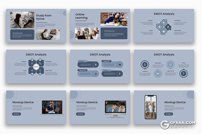 大气精美学术探讨教育主题研究分析国外keynote模板 - 顶尖PPT