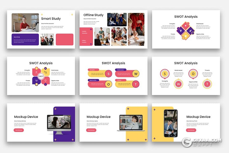 36页学术探讨教育培训分析主题国外PPT模板 - 顶尖PPT