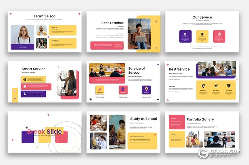 36页学术探讨教育培训分析主题国外PPT模板 - 顶尖PPT
