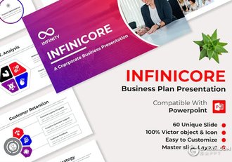 60页业务合作商业计划商务通用国外PPT模板 - 顶尖PPT