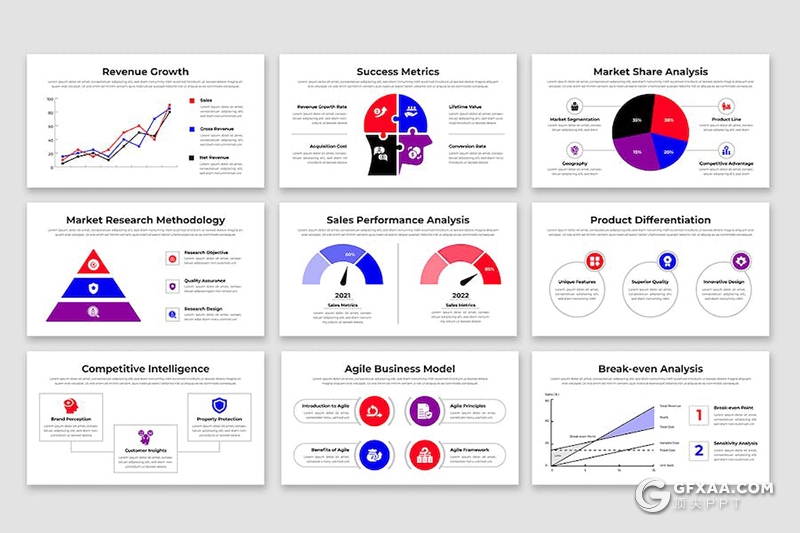 60页业务合作商业计划商务通用国外PPT模板 - 顶尖PPT