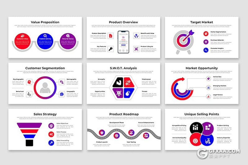 60页业务合作商业计划商务通用国外PPT模板 - 顶尖PPT