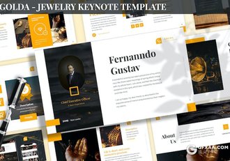 黄金首饰投资市场分析国外keynote模板3种配色 - 顶尖PPT