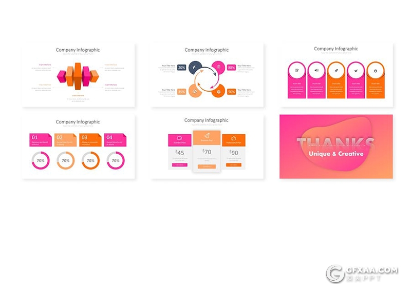 创意年计划总结汇报市场营销主题国外keynote模板5种配色 - 顶尖PPT