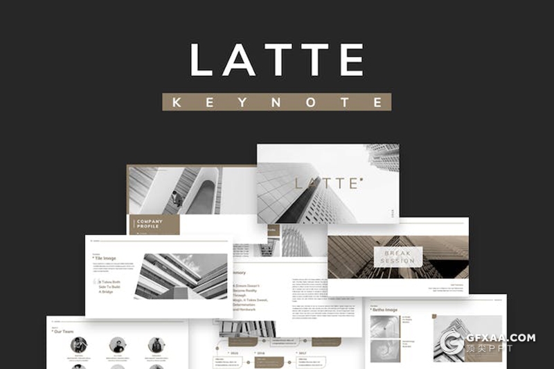 简约大气企业介绍业务合作商业计划商务通用国外keynote模板 - 顶尖PPT