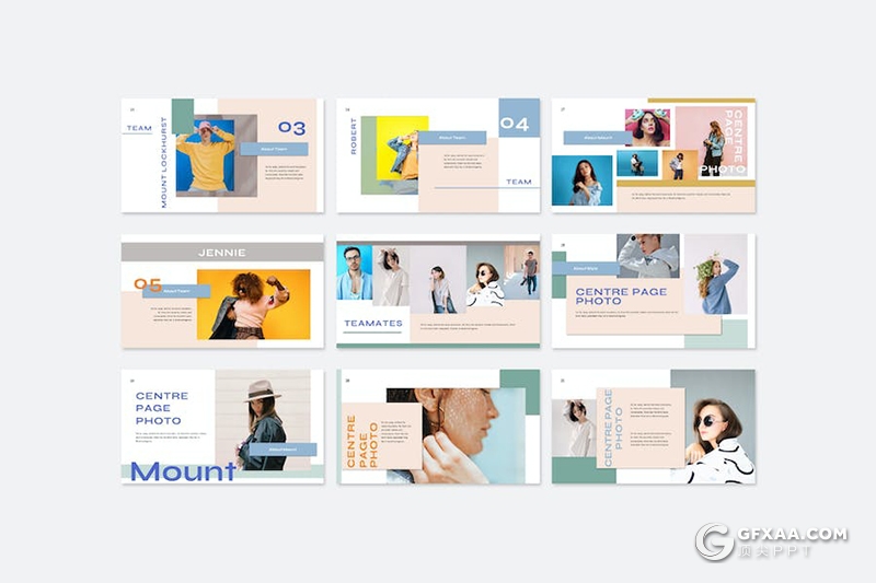 25页时尚杂志风服装展示品牌宣传通用国外PPT模板 - 顶尖PPT
