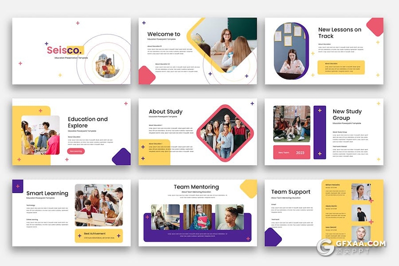 36页学术探讨教育培训分析主题国外keynote模板 - 顶尖PPT