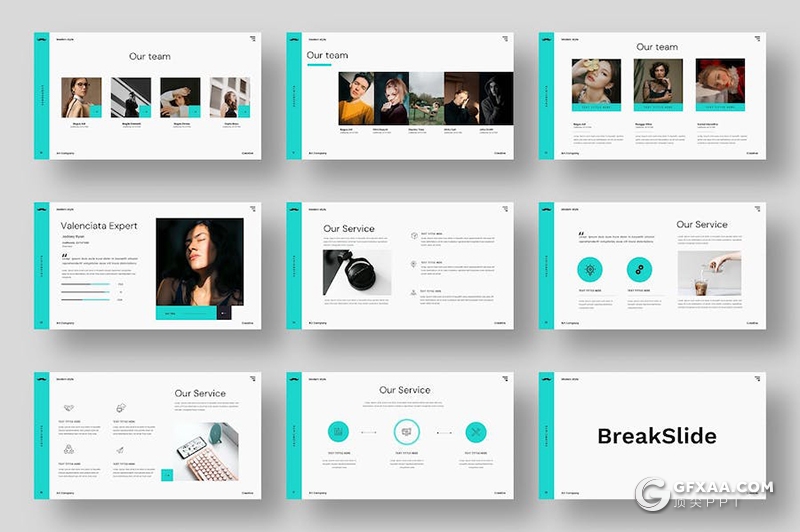 大气产品展示品牌介绍宣传国外keynote模板 - 顶尖PPT