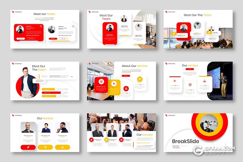 39页年计划总结汇报业务合作商务通用国外PPT模板 - 顶尖PPT