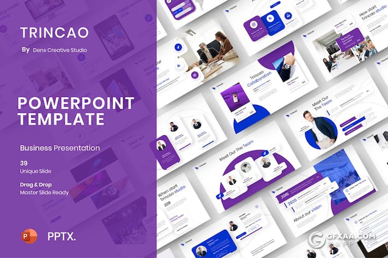 39页业务合作商业计划年总结汇报商务通用国外PPT模板 - 顶尖PPT