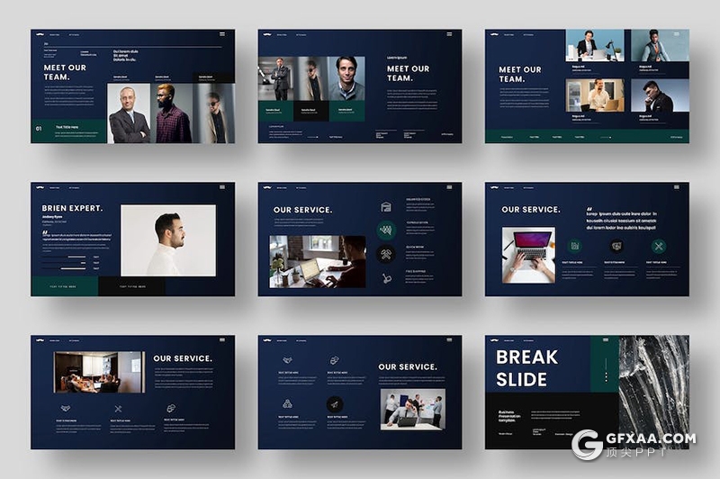 39页业务合作品牌介绍宣传商业计划商务国外PPT模板 - 顶尖PPT