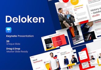 大气商业计划业务合作商务主题国外keynote模板 - 顶尖PPT