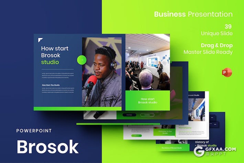 39页商业计划企业合作年总结汇报商务通用国外PPT模板 - 顶尖PPT