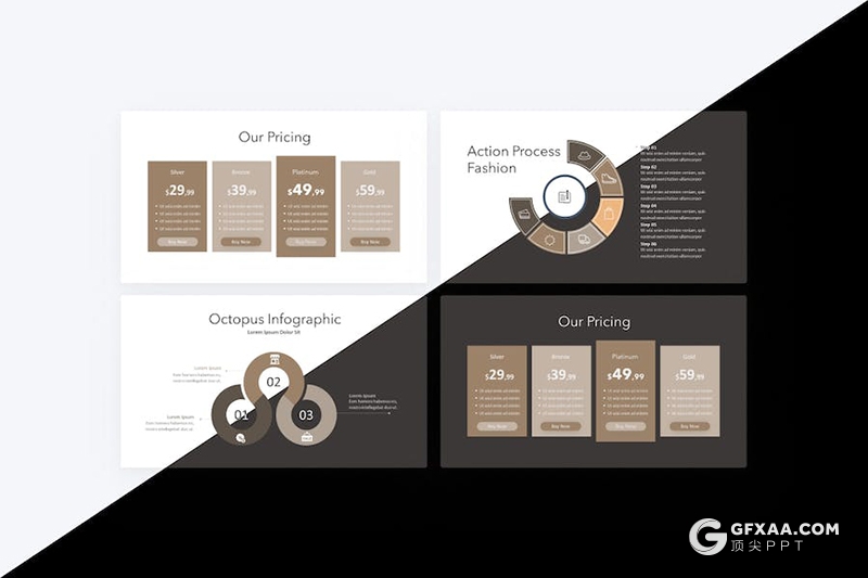 36页时尚产品价格销量展示品牌营销国外PPT模板 - 顶尖PPT