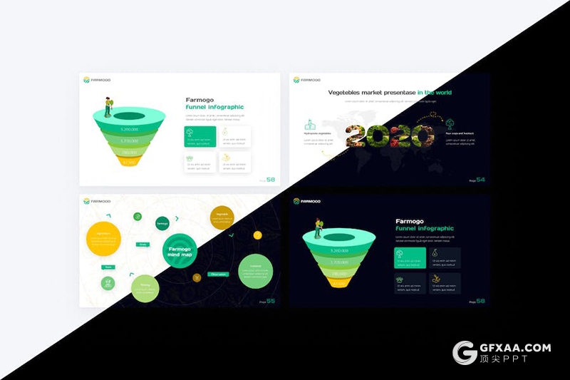 65页农业养殖农作种植论文报告国外PPT模板 - 顶尖PPT