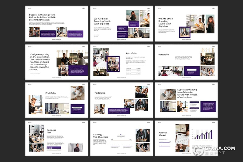 30页业务合作商业计划商务通用国外PPT模板 - 顶尖PPT