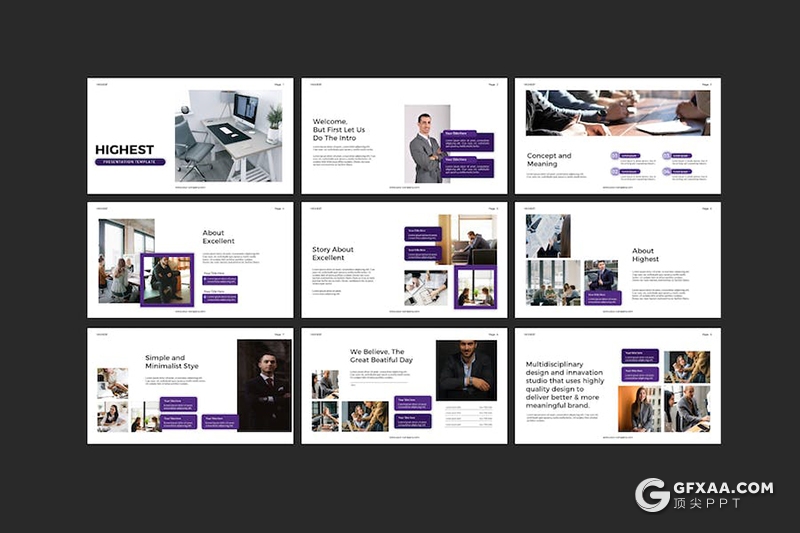 30页业务合作商业计划商务通用国外PPT模板 - 顶尖PPT