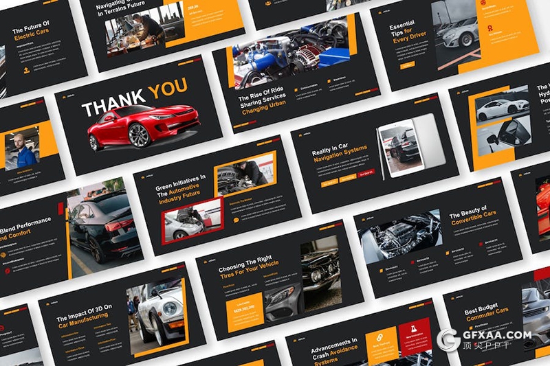 30页汽车新品发布汽车市场营销汽车维修售后主题国外keynote模板 - 顶尖PPT