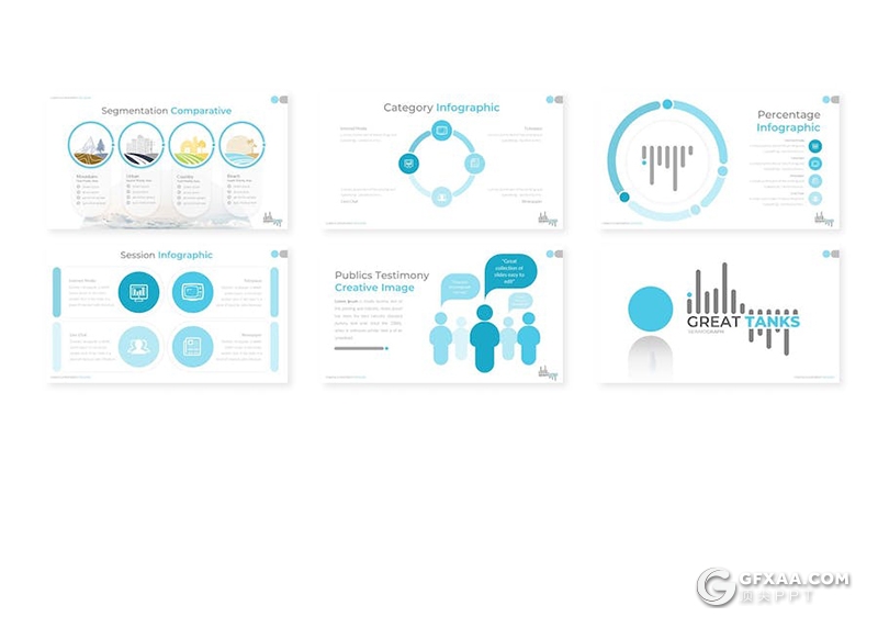 30页创意大气企业合作商业计划商务通用国外PPT模板5种配色 - 顶尖PPT