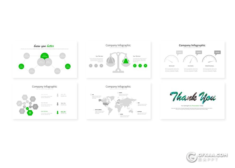 品牌宣传营销展示国外keynote模板5种配色 - 顶尖PPT