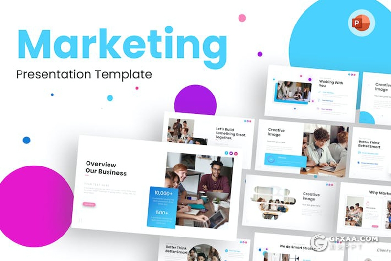 80页创意大气市场营销商业计划商务通用国外PPT模板 - 顶尖PPT