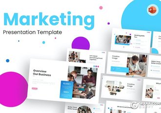 80页创意大气市场营销商业计划商务通用国外PPT模板 - 顶尖PPT