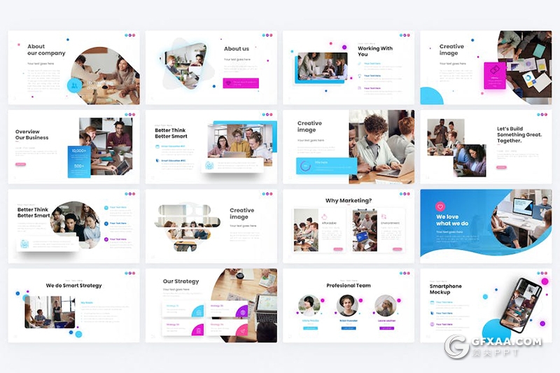 80页创意大气市场营销商业计划商务通用国外PPT模板 - 顶尖PPT