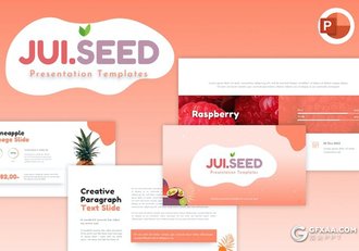 20页果汁饮料介绍宣传国外PPT、keynote模板 - 顶尖PPT