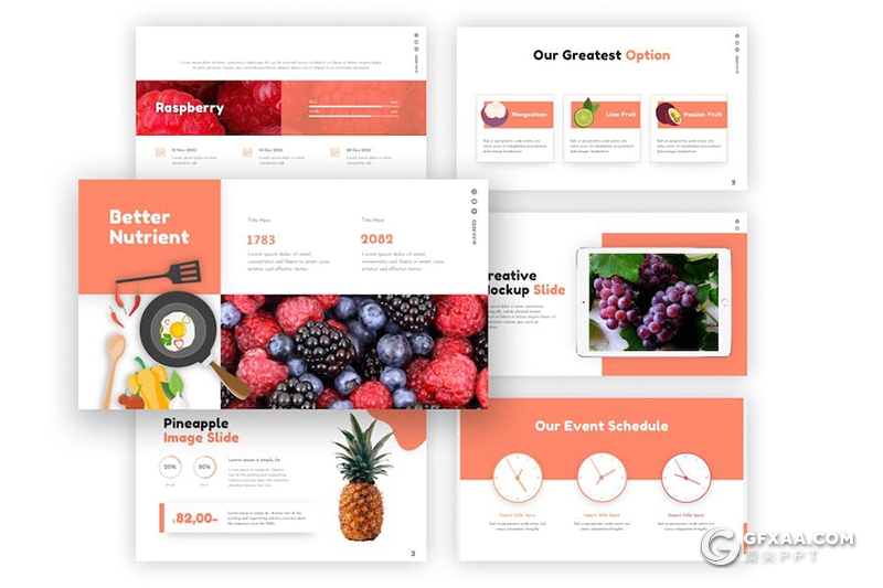 20页果汁饮料介绍宣传国外PPT、keynote模板 - 顶尖PPT
